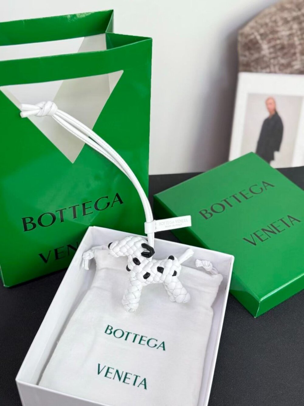 💞Bottega Veneta dog charm